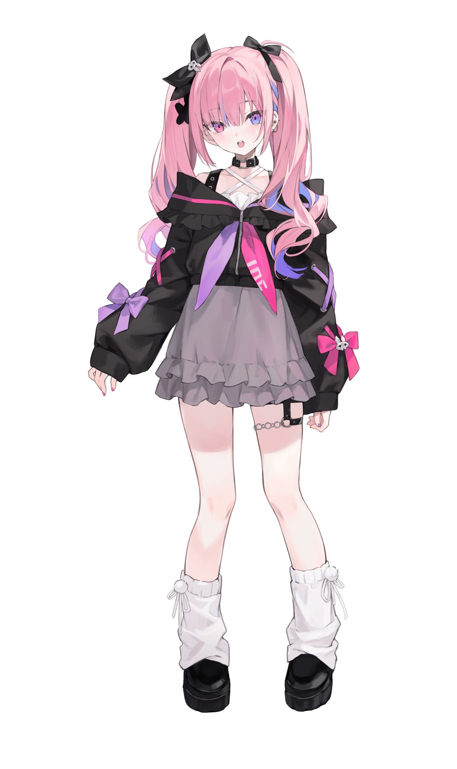 新品未使用inbreed⭐︎ROSIER ニット帽　ピンク×クロ